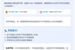 美以太坊ETF单日净流入近3亿美元