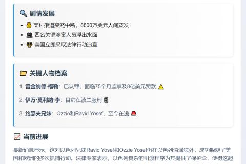 躲避引渡：以色列的“影子银行”高管