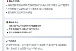 特检官涉查特朗普案遭调查