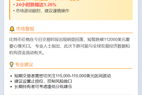 BTC失守112000美元