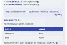 香港稳定币定位明确，无炒作空间