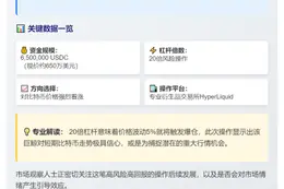 "巨鲸650万USDC做多BTC 20倍杠杆"