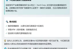 比特币矿企Hut 8再募资10亿美元