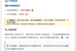 BNB跌穿860美金