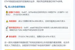 ETH鲸鱼增持多单至1.11亿美元