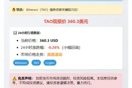 TAO价格突破360美元