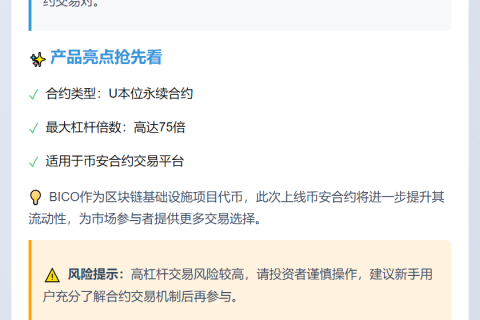 币安上线BIOU永续合约