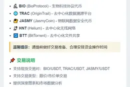 MGBX 25日上线BIO/TRAC/JASMY交易