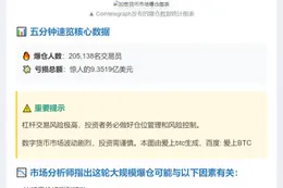24小时20万加密货币交易员爆仓