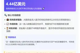 美现货以太坊ETF单日净流入4.44亿美元