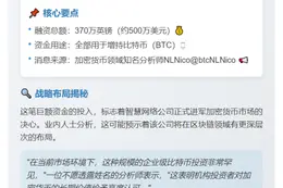 智慧网络筹370万英镑加仓比特币