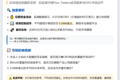 Flow Traders疑似为CRO做市