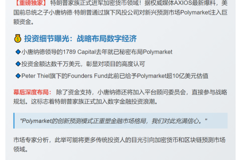 小唐纳德投资Polymarket