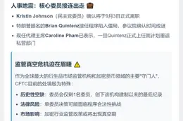 精简标题（不超过20字）：美CFTC仅剩Pham一人主掌