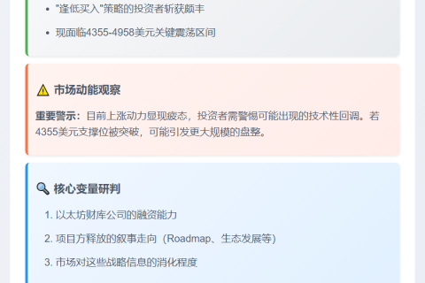 市场聚焦以太坊及以太坊财库