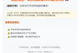 ETH跌破3500美元