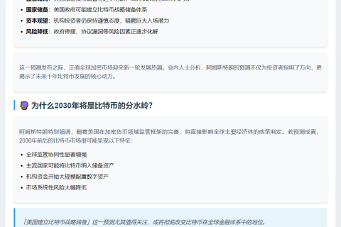 Coinbase CEO预测2030年比特币目标价