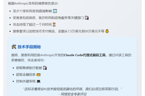 黑客借助Anthropic AI发起勒索