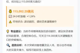 BTC破11.3万美元