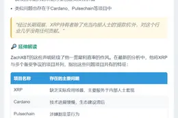 ZachXBT停助XRP社区：行业无价值