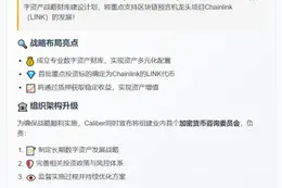 Caliber成立LINK数字资产财库