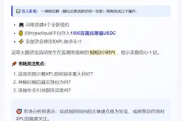 鲸鱼豪掷1000万USDC做多XPL