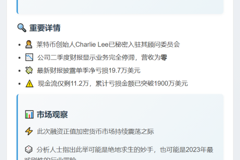 Luxxfolio拟融资7300万美元扩展莱特币策略