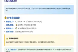鲸鱼一小时套现5125ETH 盈利940万$