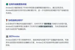 Amdax融资2340万美元推比特币积累计划