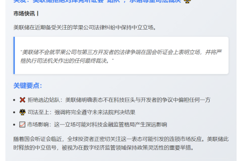 美联储放弃库克听证辩护