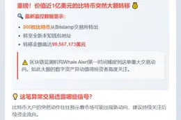 900枚BTC转至未知钱包