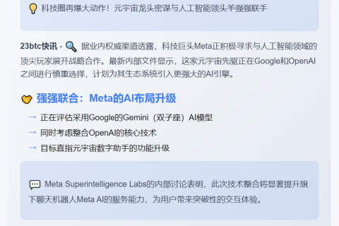 Meta或与谷歌、OpenAI合作