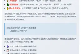 比特币大户抛4000枚BTC换96,859枚ETH