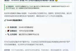 CrediX承诺48小时内全额退款