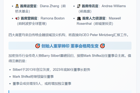 灰度Barry Silbert重返董事会主席
