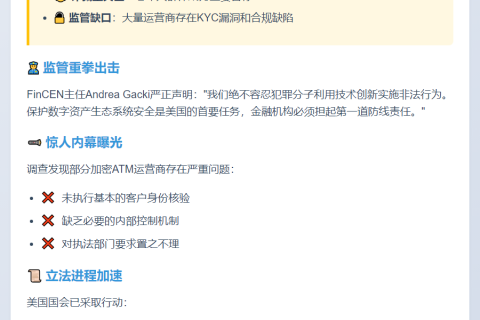 犯罪团伙滥用加密ATM洗钱诈骗