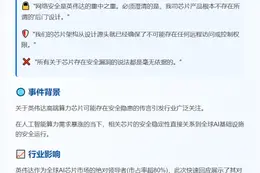 英伟达回复芯片"后门"疑虑