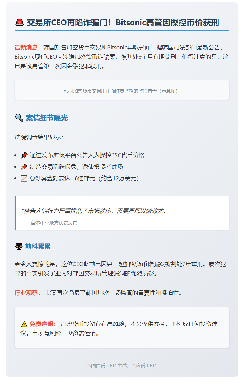 韩交易所代表因1亿韩元诈骗再入狱