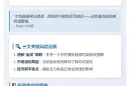Schiff预警：9月降息或落空，通胀恐超预期

或

Peter Schiff：9月降息存变数，通胀或超预期

或

Schiff警告：9月降息非定局，通胀或更高