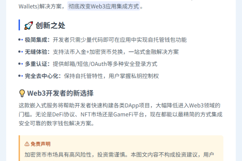 Coinbase推出嵌入式钱包服务