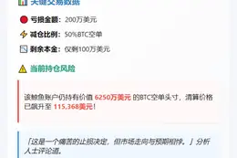 "巨鲸"止损减半BTC空单 亏200万美金