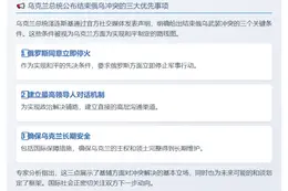 泽连斯基提出停战三重点