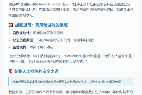 "律师警示：401(k)退休计划更安全"