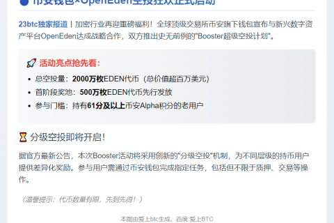 币安钱包OpenEden活动门槛61分