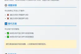 "Binance中止USDC申购赎回BFUSD"