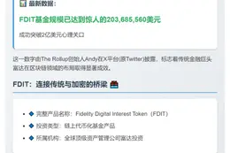 富达链上基金FDIT规模破2亿美元