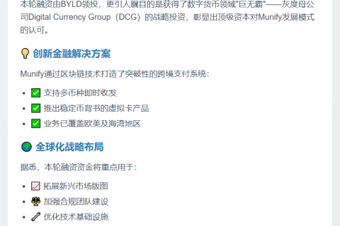 区块链金融科技Munify融资300万美元