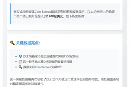 以太坊稳定币突破1500亿