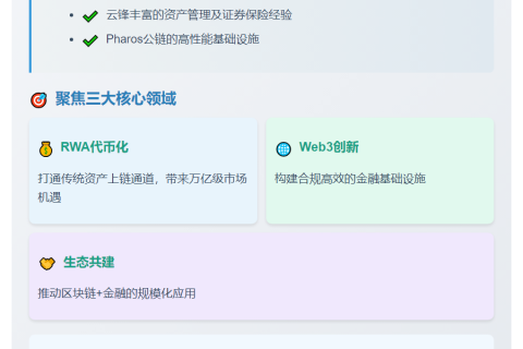 云锋金融联手蚂蚁数科投资Pharos链