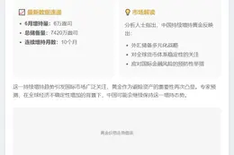 中国黄金储备连续10个月增长